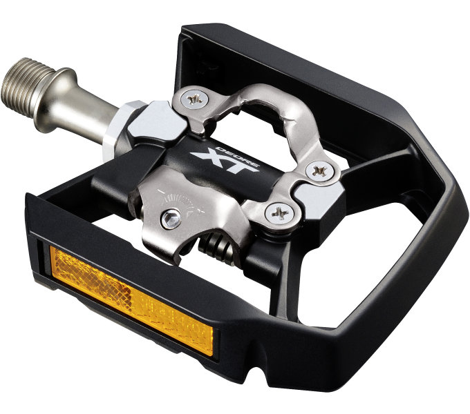 Shimano XT PD-T8000 - dieses hochwertige 2in1 XT Pedal kann so ziemlich alles.