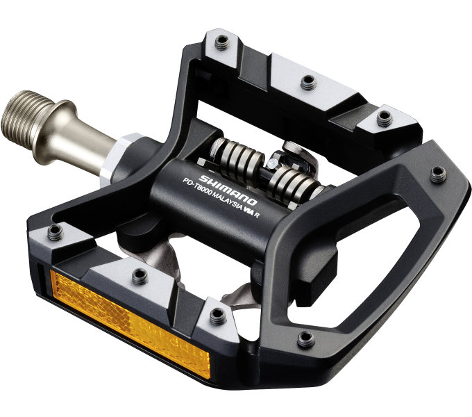 Shimano XT PD-T8000 - dieses hochwertige 2in1 XT Pedal kann so ziemlich alles.