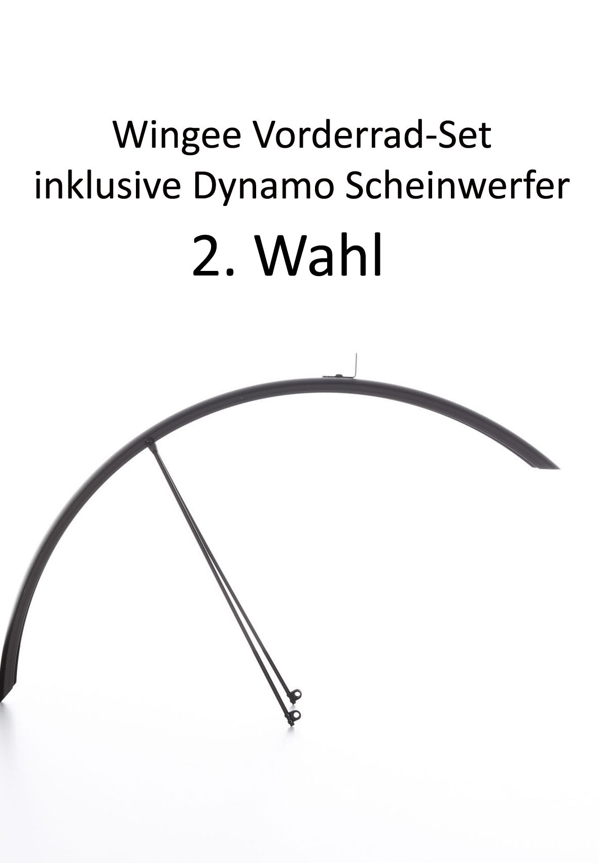 Wingee Vorderrad Set 2. Wahl inklusive Dynamo Scheinwerfer