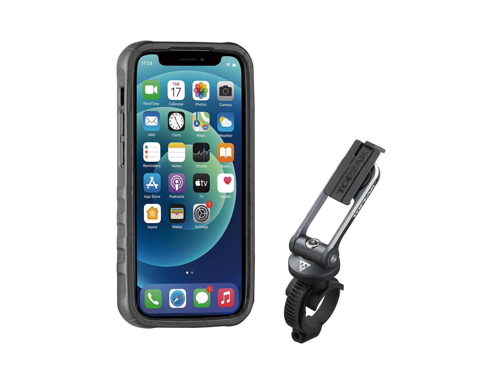 Topeak RideCase I-Phone 12 Mini inkl. Halterung RideCase Mount Topeak RideCase I-Phone 12 Mini inkl. Halterung RideCase Mount